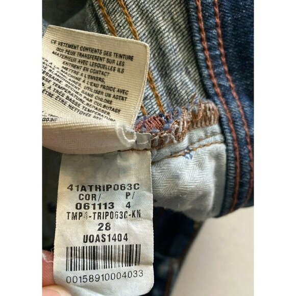 Anthropology Pilcro The Letterpress Hyphen Distress Cuffed Jeans 28x29 Stretch - Picture 7 of 10